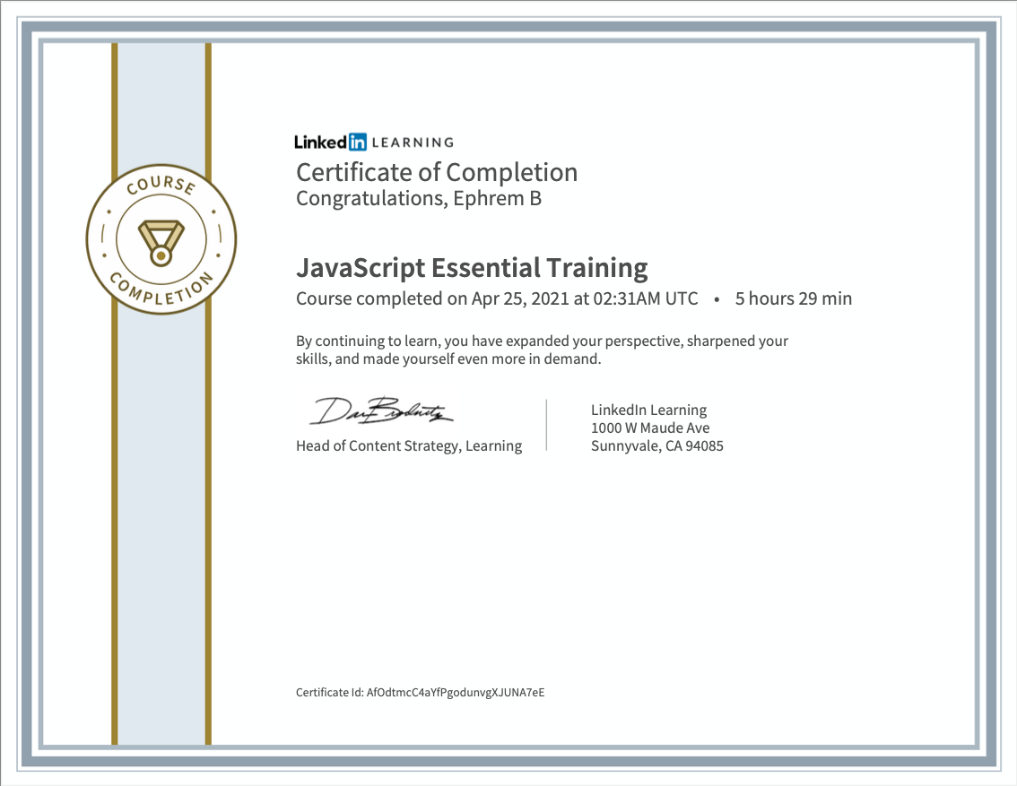 JavaScript Essential Training